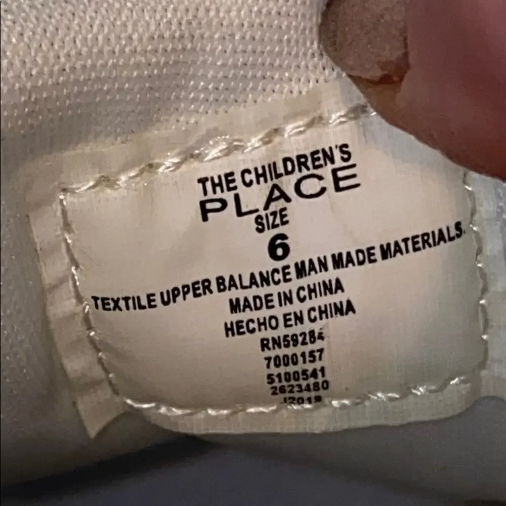 The Children's Place Iridescent Write Sneakers 6